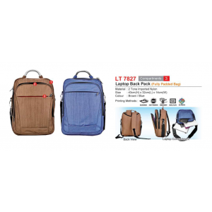 [Laptop Back Pack] Laptop Back Pack (Fully Padded Bag) - LT7827